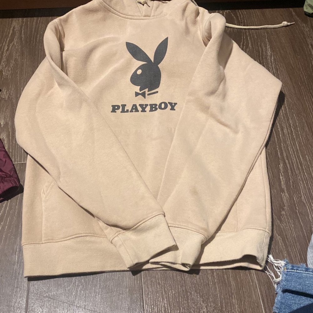 brown playboy hoodie